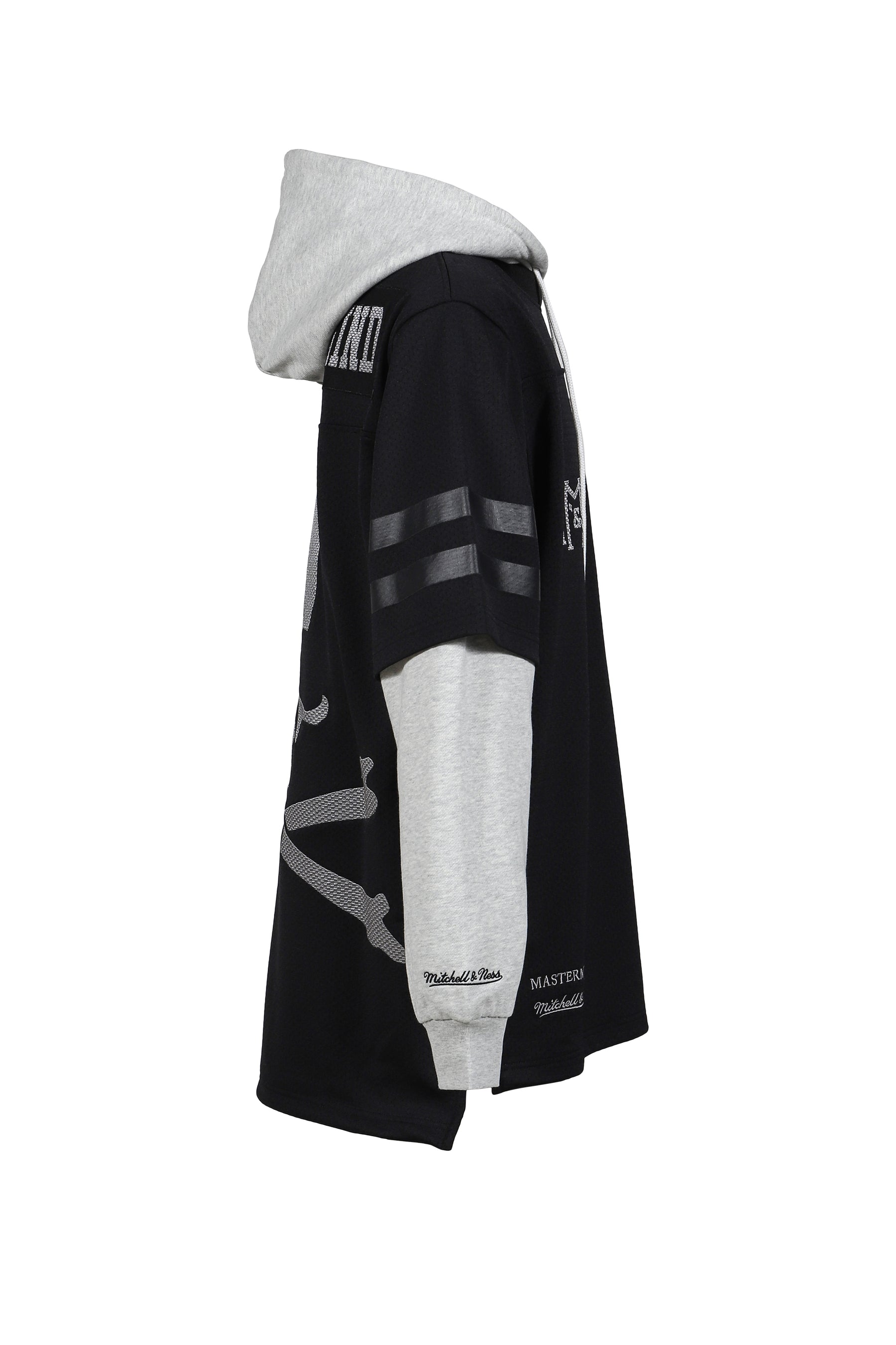 JY16966-CLBBLCK/MASTERMINDXM&N HOODED JERSEY / BLK