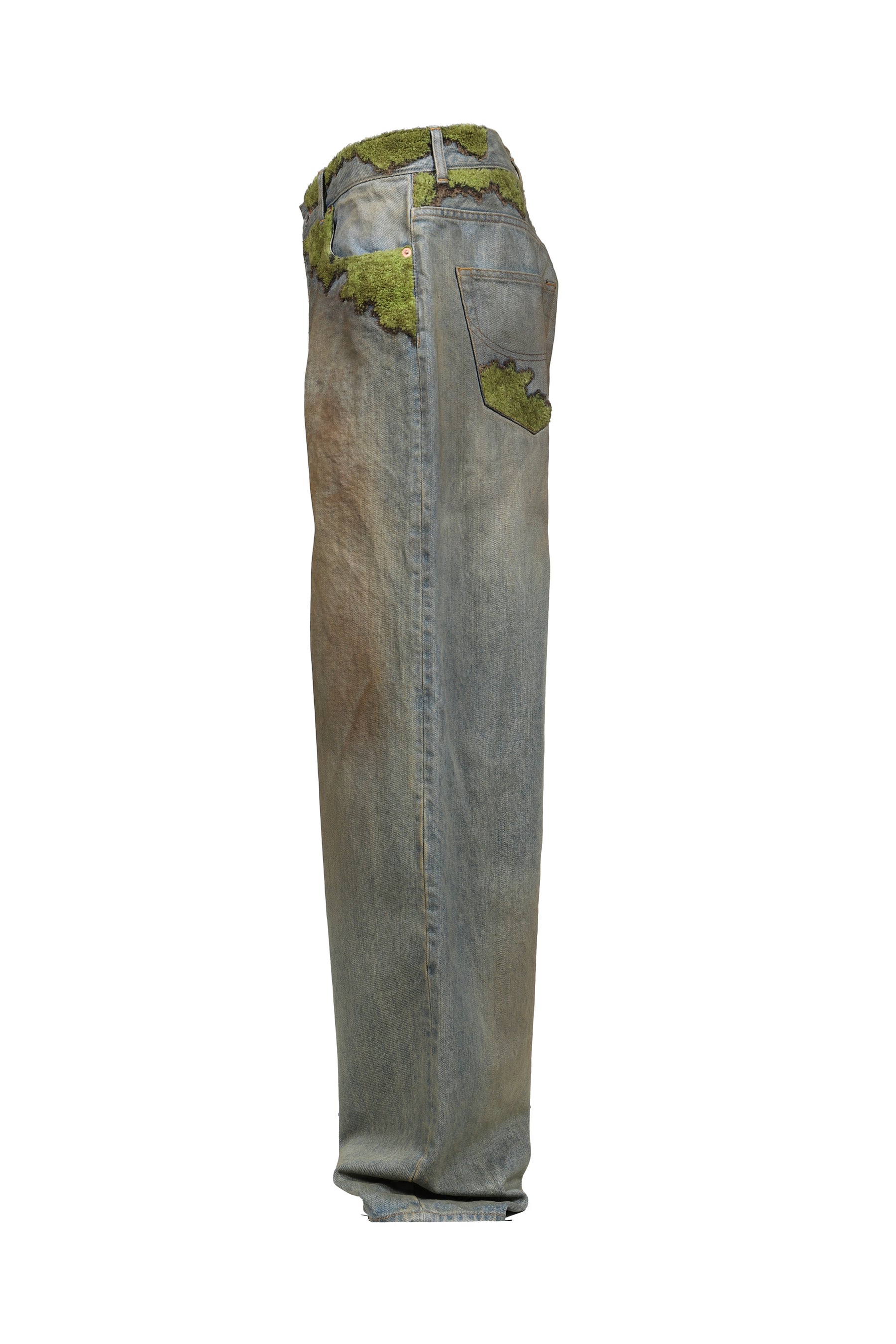 doublet ダブレット SS26 MOSS-GROWN WOOD DENIM PANTS / IND - NUBIAN
