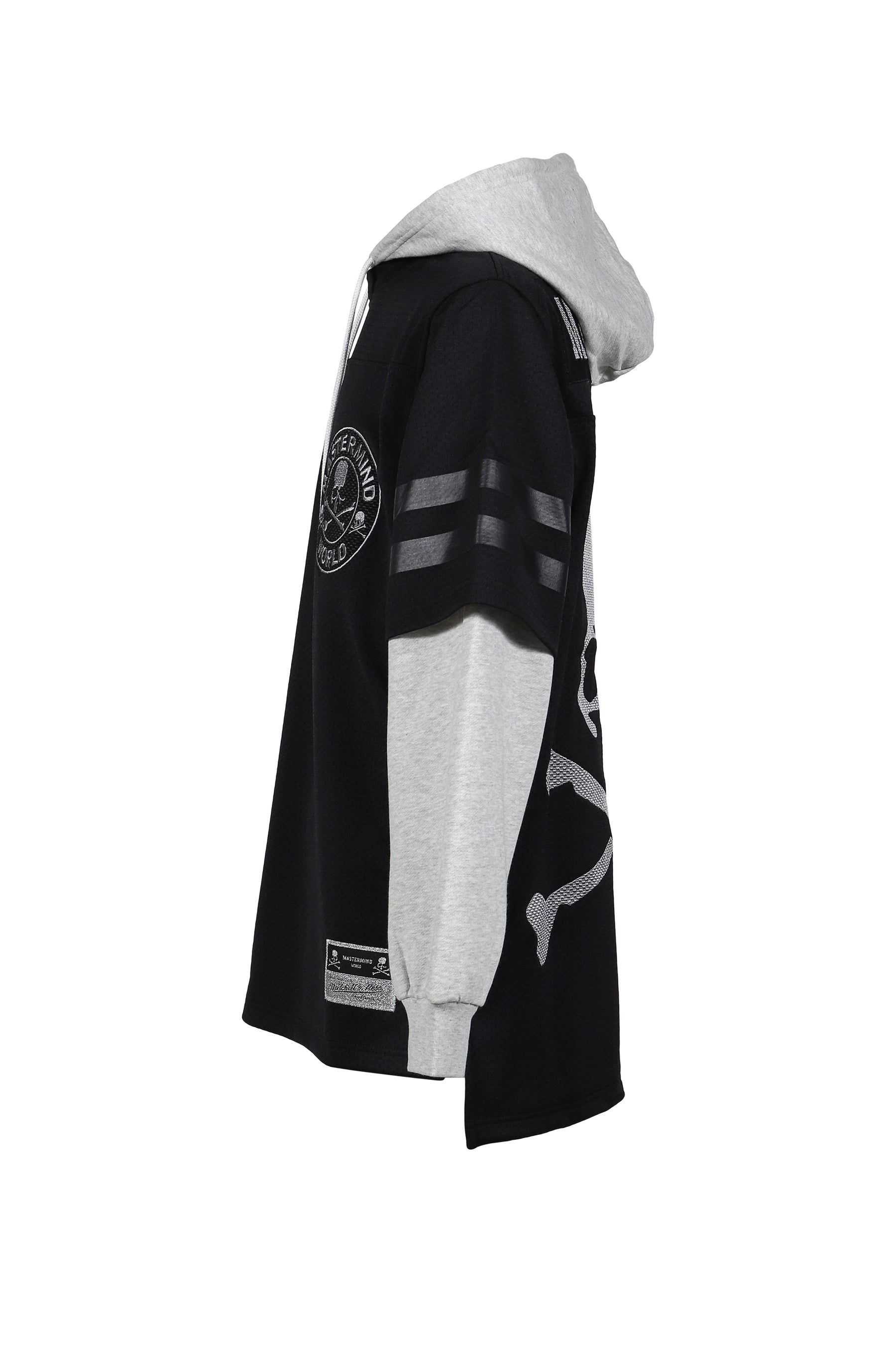 JY16966-CLBBLCK/MASTERMINDXM&N HOODED JERSEY / BLK