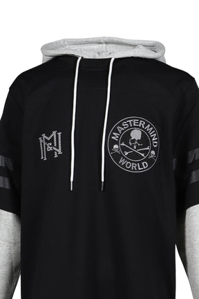 JY16966-CLBBLCK/MASTERMINDXM&N HOODED JERSEY / BLK
