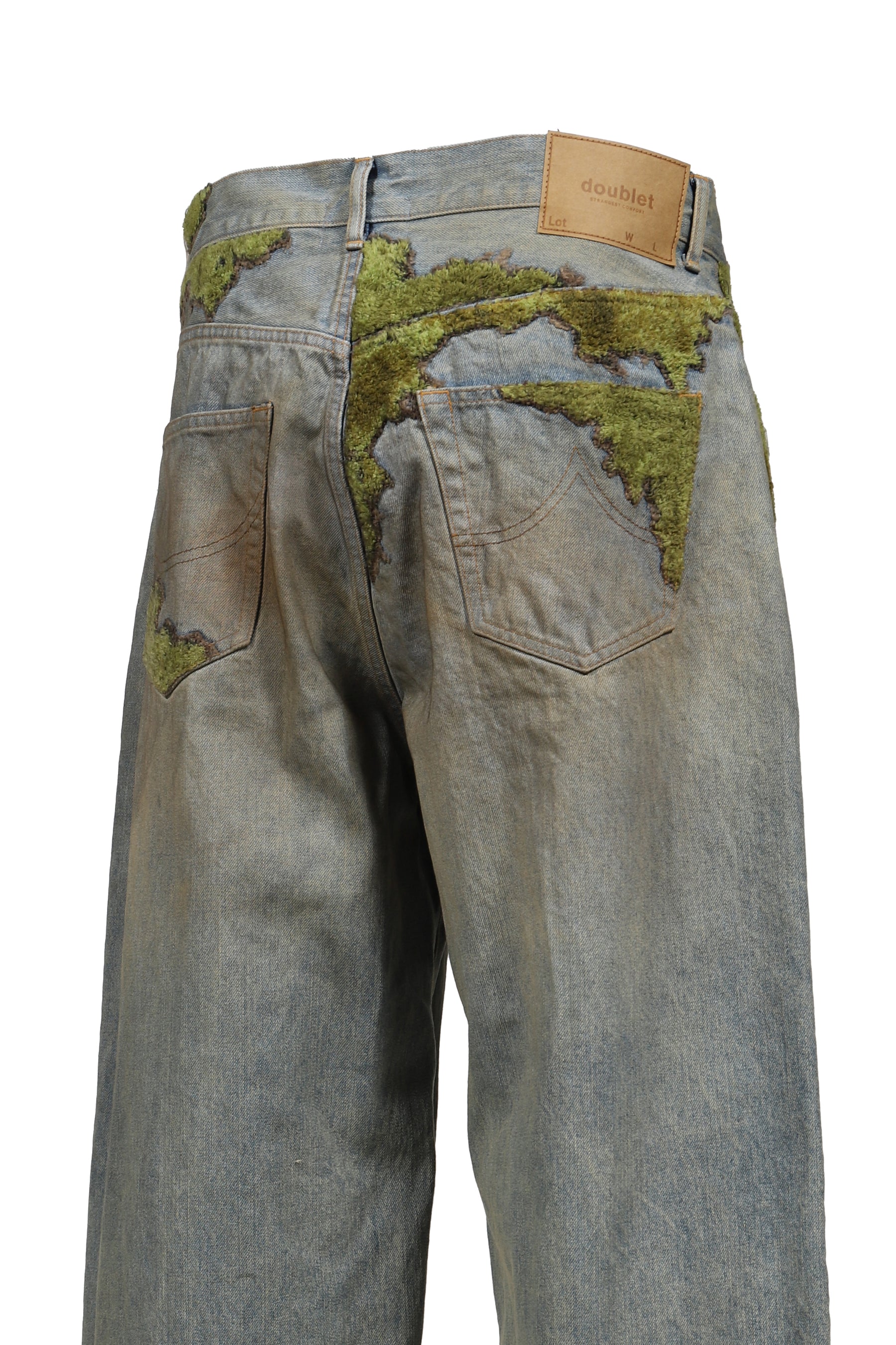 doublet ダブレット SS26 MOSS-GROWN WOOD DENIM PANTS / IND - NUBIAN