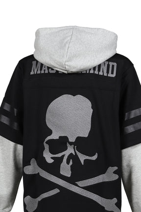 JY16966-CLBBLCK/MASTERMINDXM&N HOODED JERSEY / BLK
