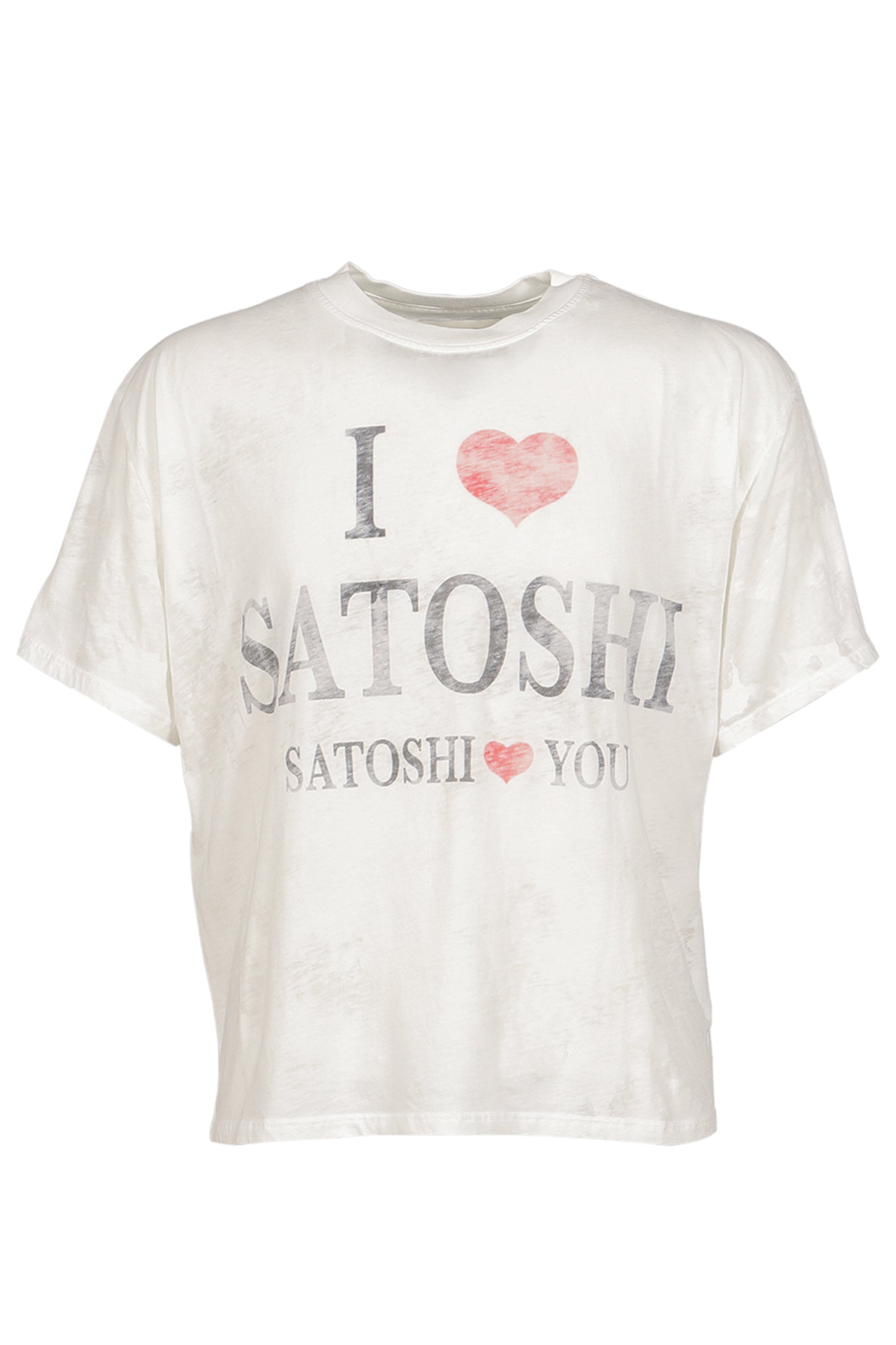 I LOVE SATOSHI TEE / WHT
