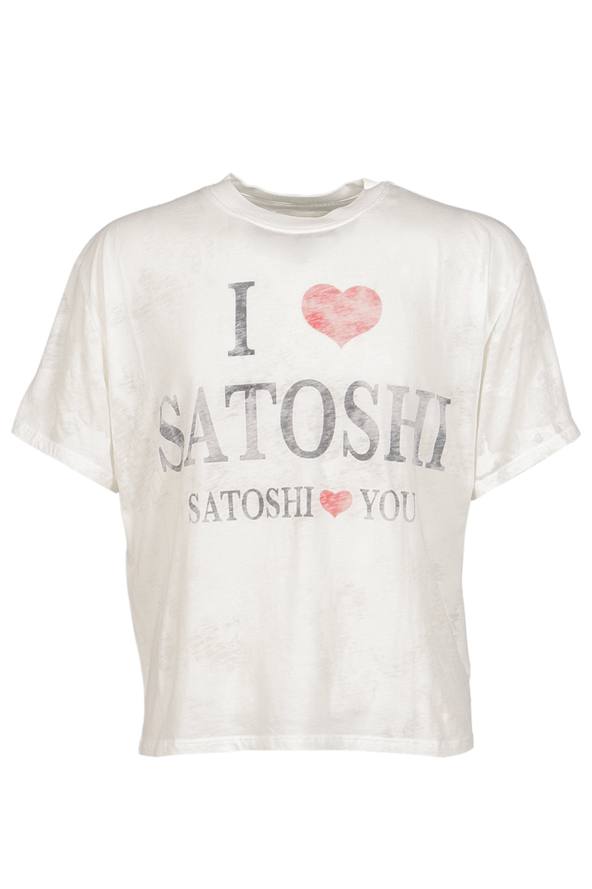 I LOVE SATOSHI TEE / WHT