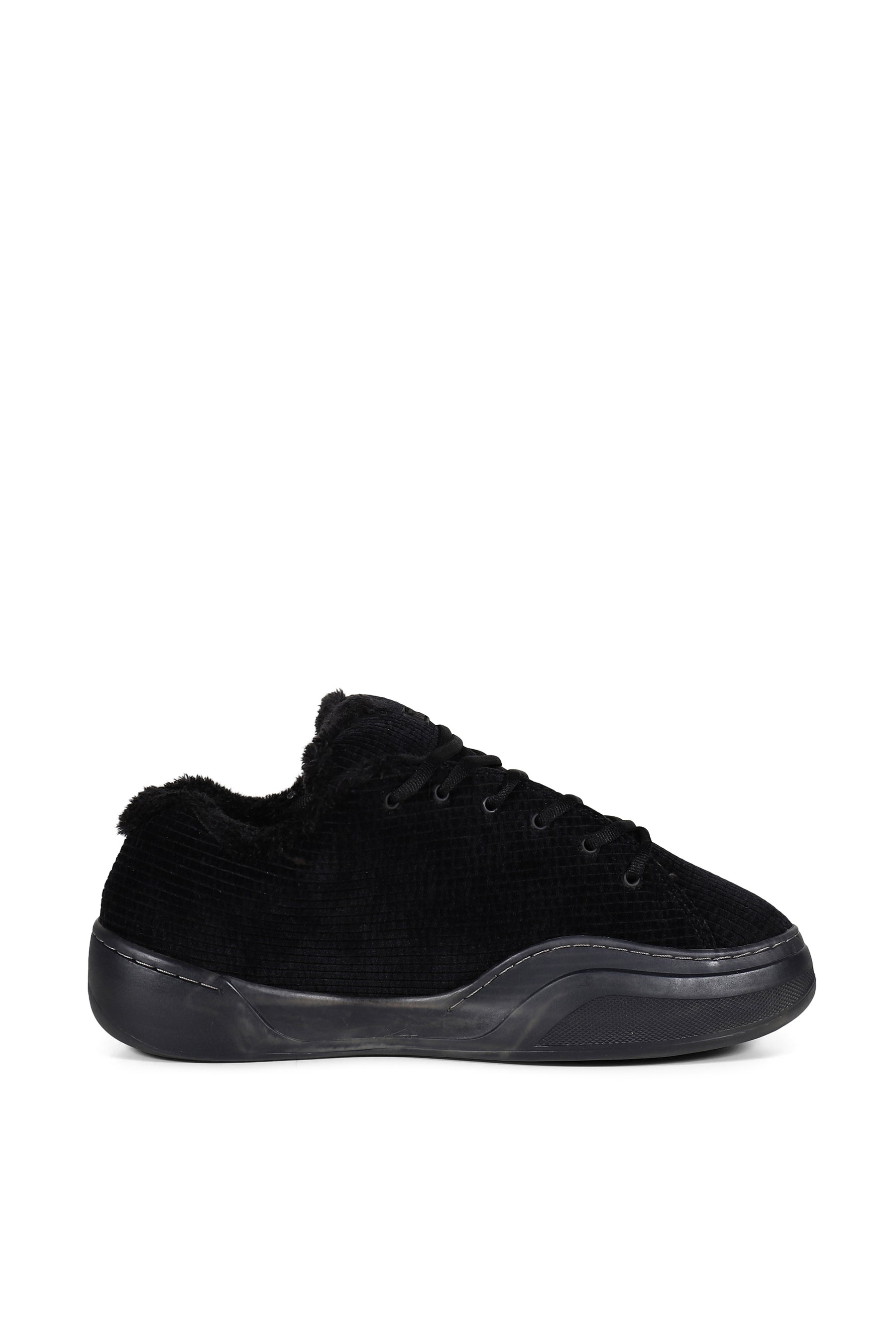 CORDUROY VAMP SNEAKERS / BLK