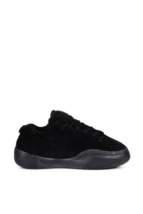 CORDUROY VAMP SNEAKERS / BLK