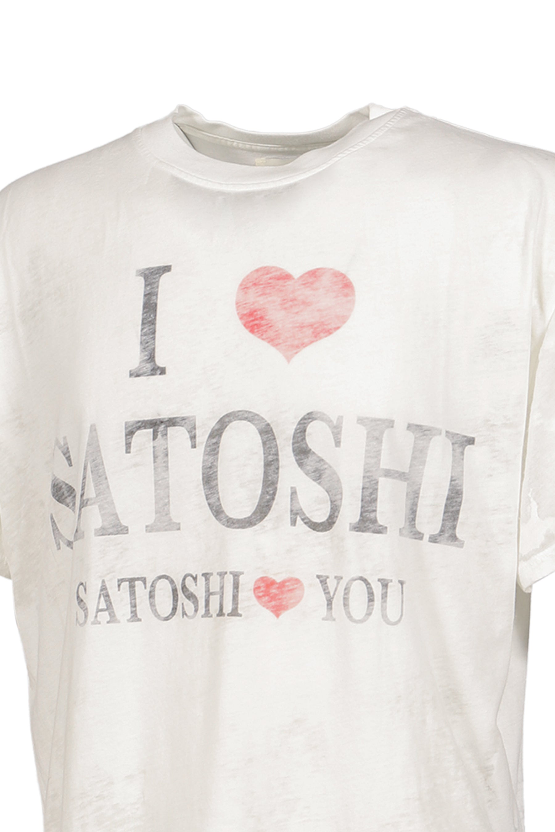 I LOVE SATOSHI TEE / WHT