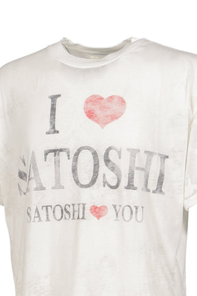 I LOVE SATOSHI TEE / WHT
