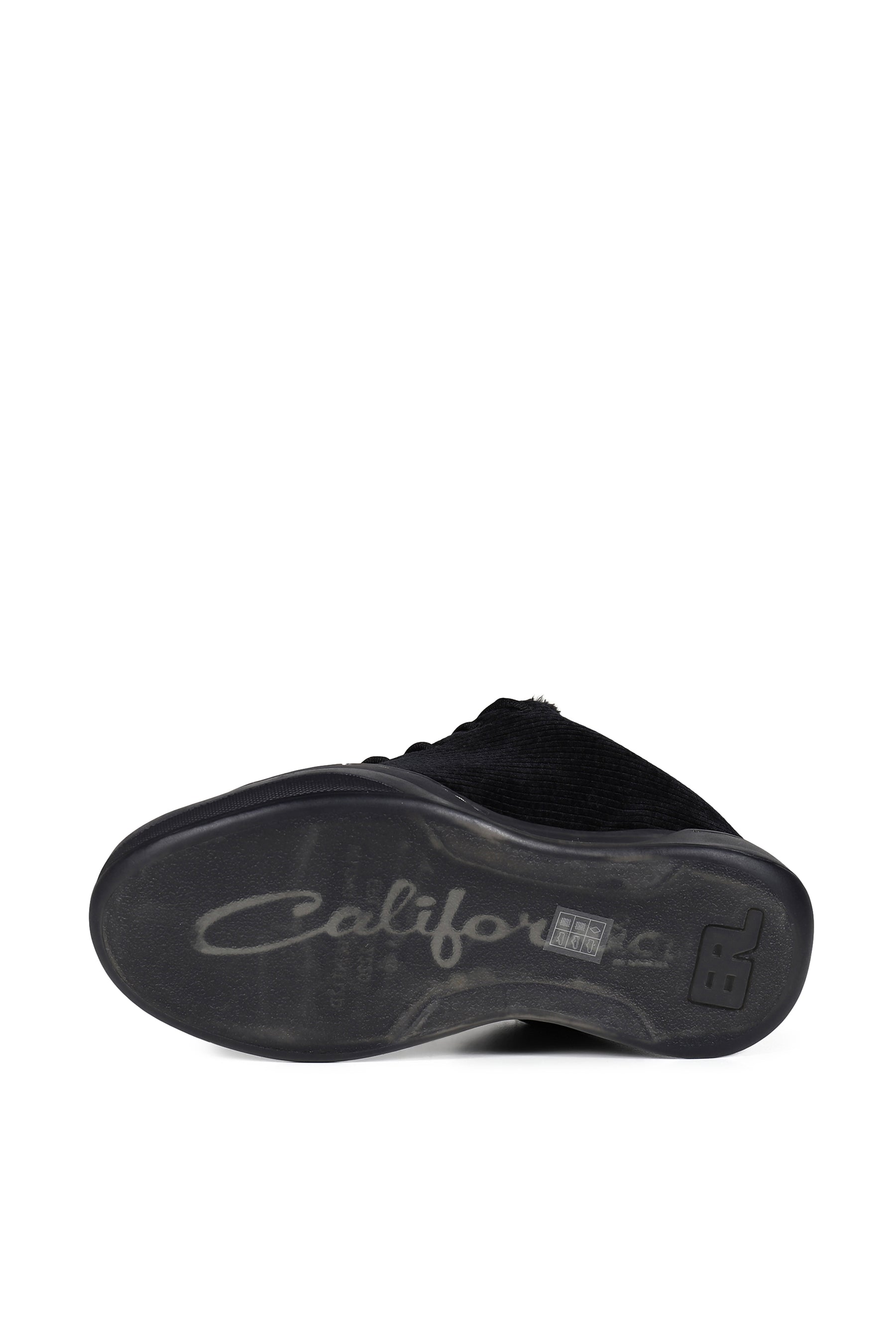 CORDUROY VAMP SNEAKERS / BLK