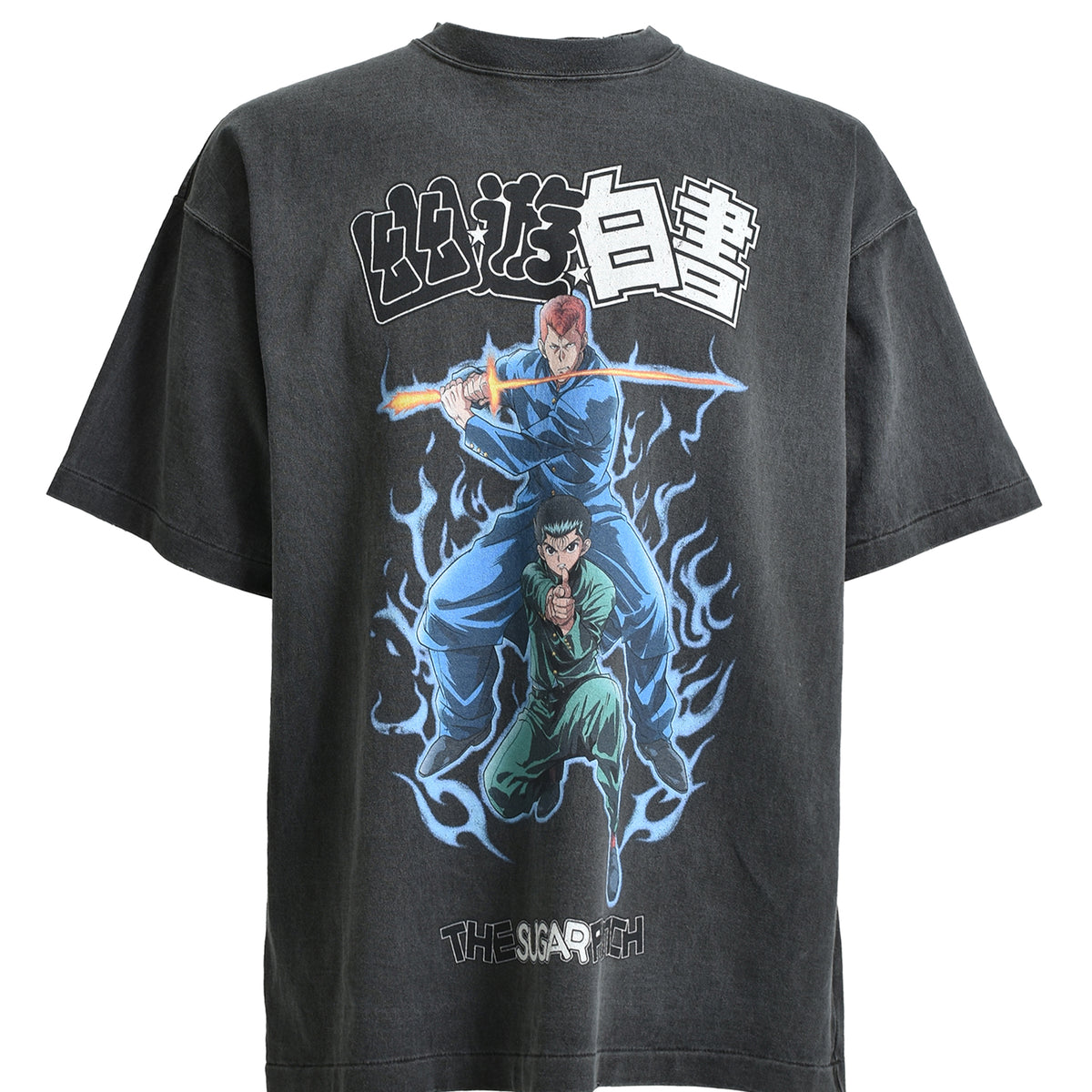 THE SUGAR PUNCH 幽遊白書 M ブラック Tシャツ 0487-1_5131a5ad-f6a8-4d84-ad9a