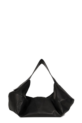 MIDDLE SIZE LEATHER BAG / BLK