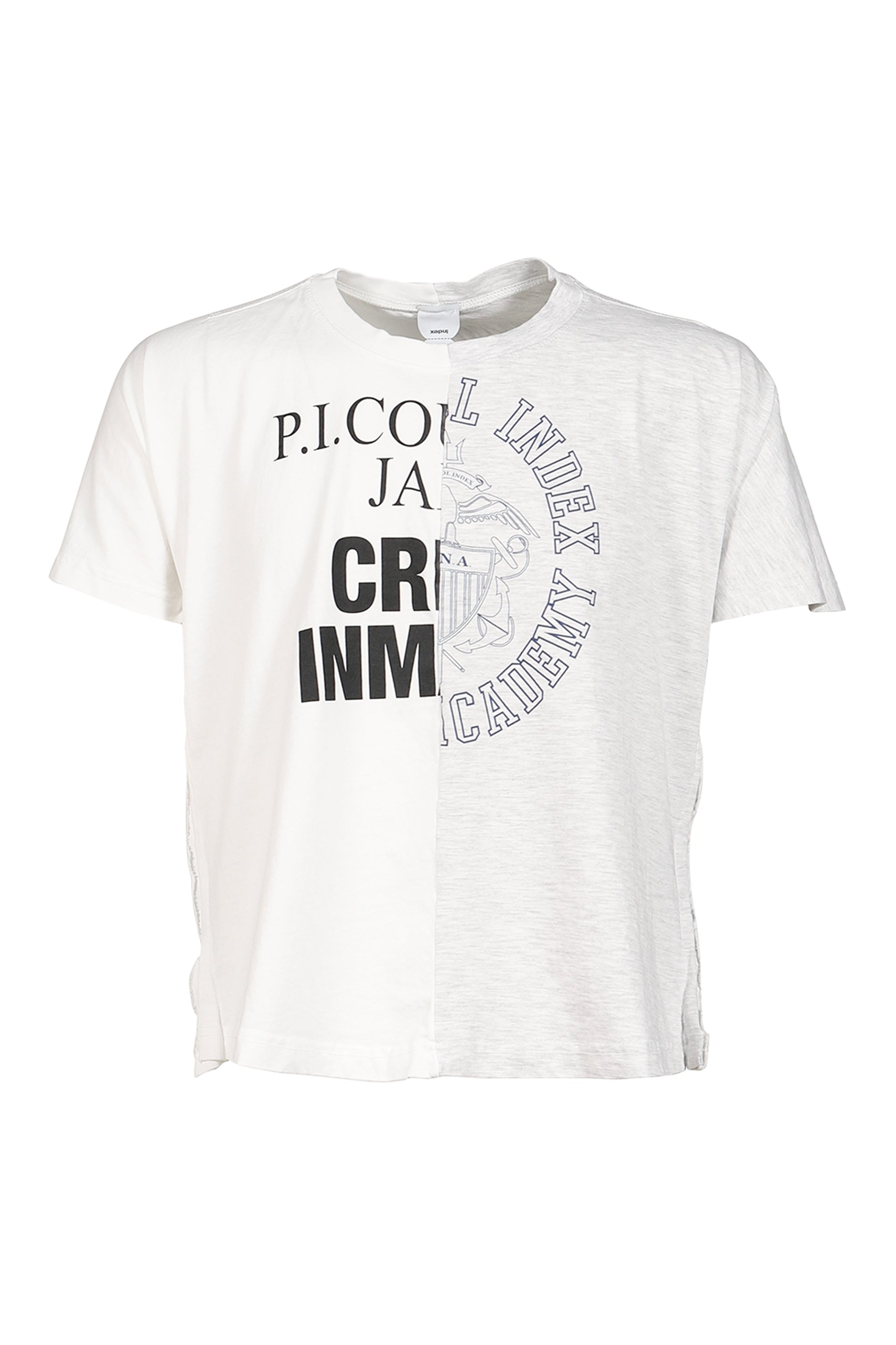 FAKE SHOULDER SEAM T SHIRTS / WHT