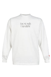 EU DK BACK VIEW L/S TEE / WHT
