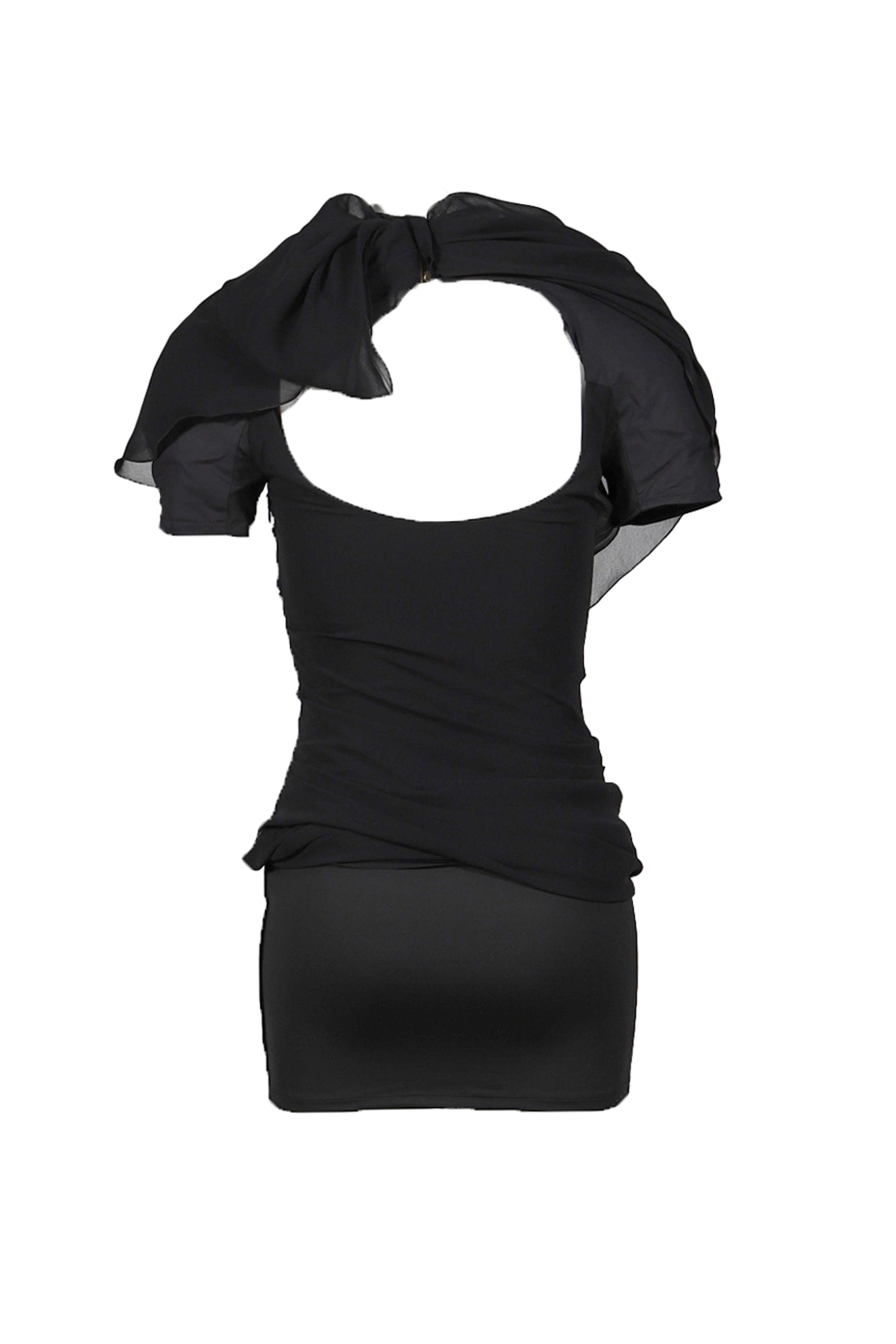 JACQUEMUS LA ROBE CASTAGNA / BLK