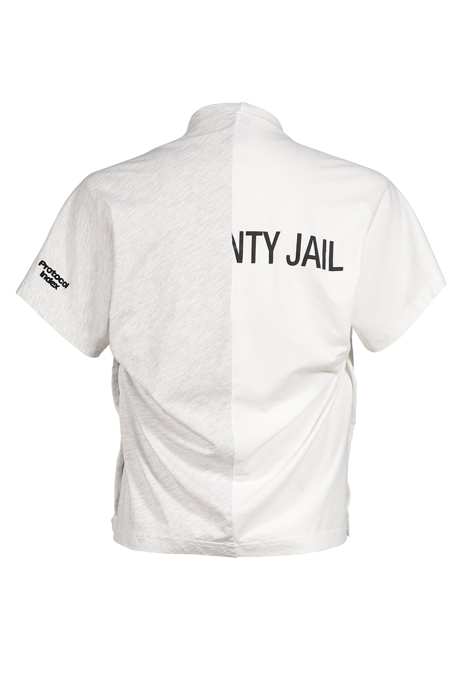 FAKE SHOULDER SEAM T SHIRTS / WHT