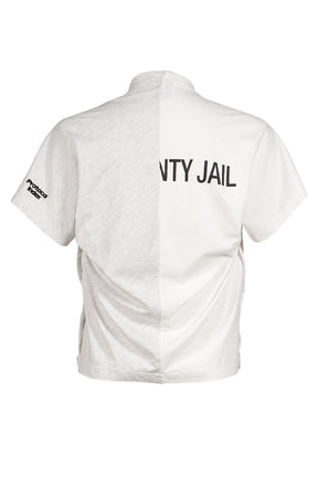 FAKE SHOULDER SEAM T-SHIRTS / WHT