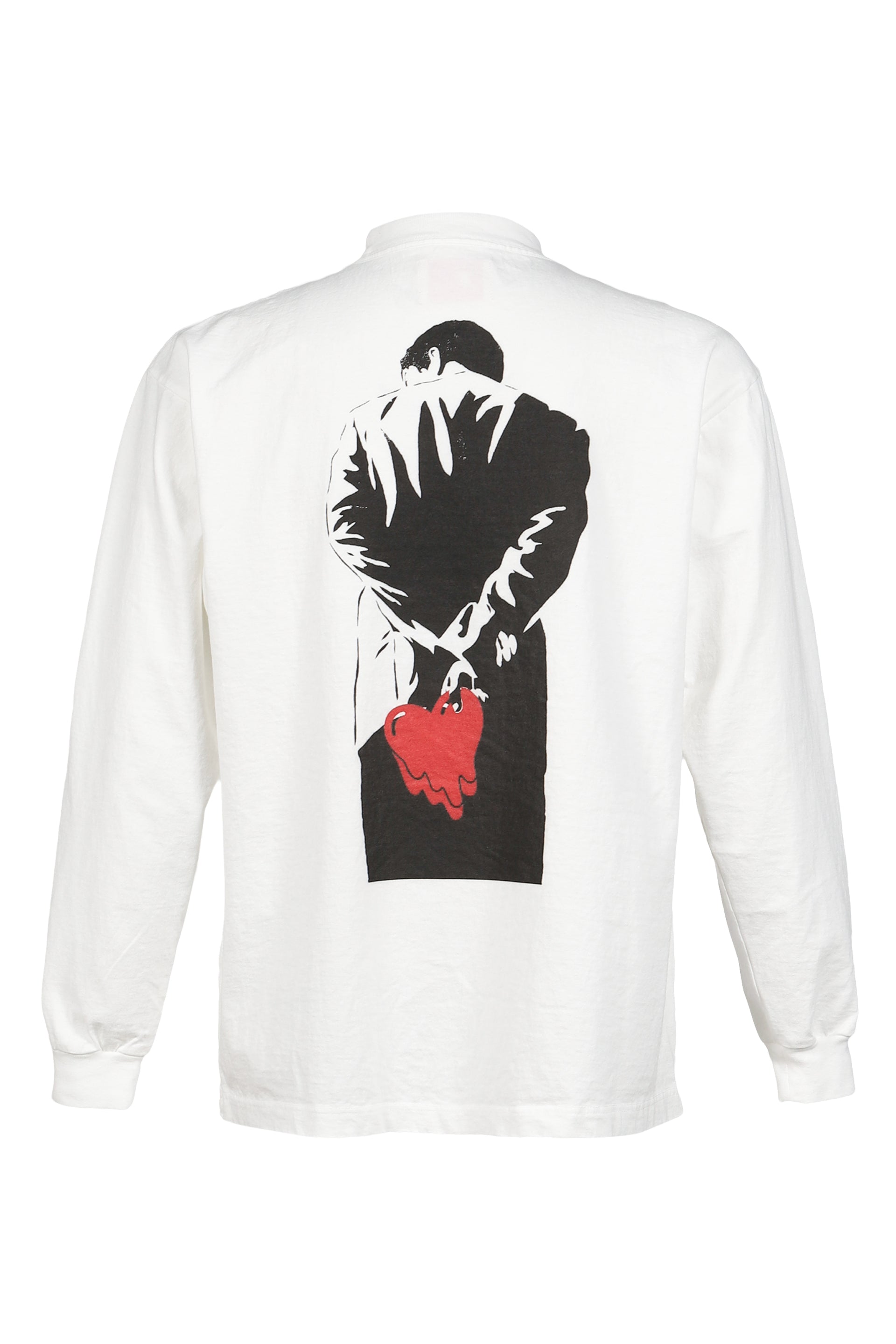 EU DK BACK VIEW L/S TEE / WHT