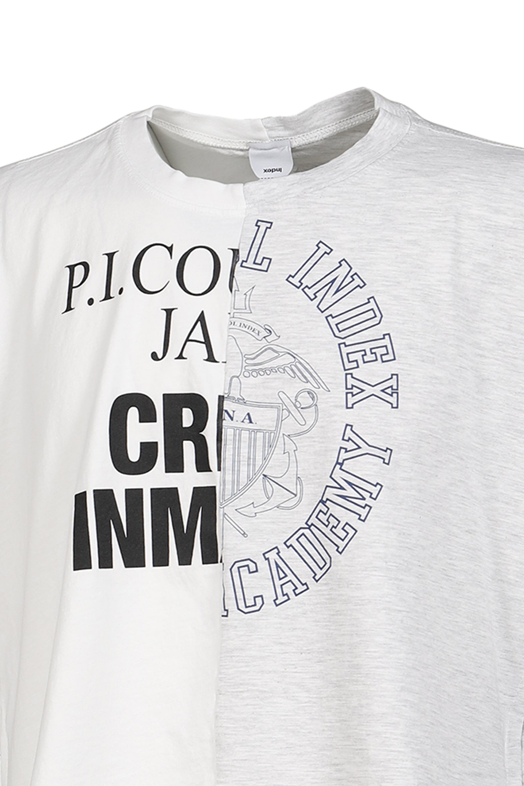 FAKE SHOULDER SEAM T-SHIRTS / WHT