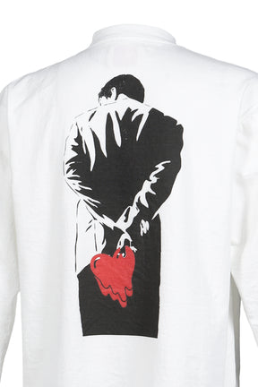 EU DK BACK VIEW L/S TEE / WHT
