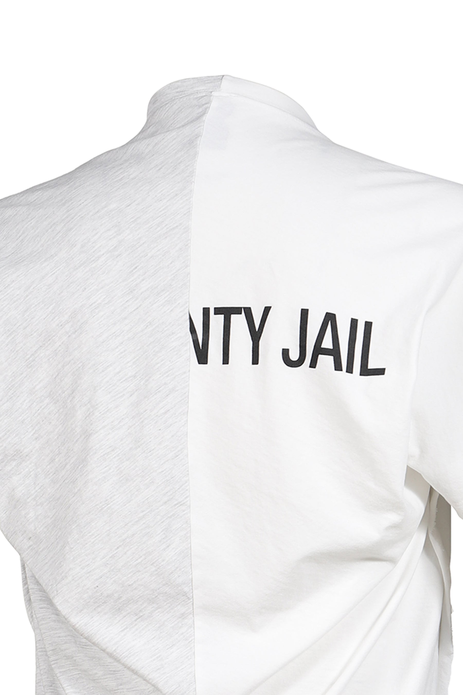 FAKE SHOULDER SEAM T-SHIRTS / WHT