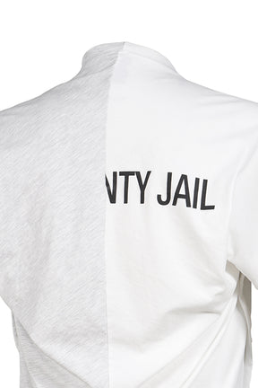 FAKE SHOULDER SEAM T-SHIRTS / WHT