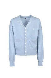 MB 10 BUTTON CARDIGAN / SAX