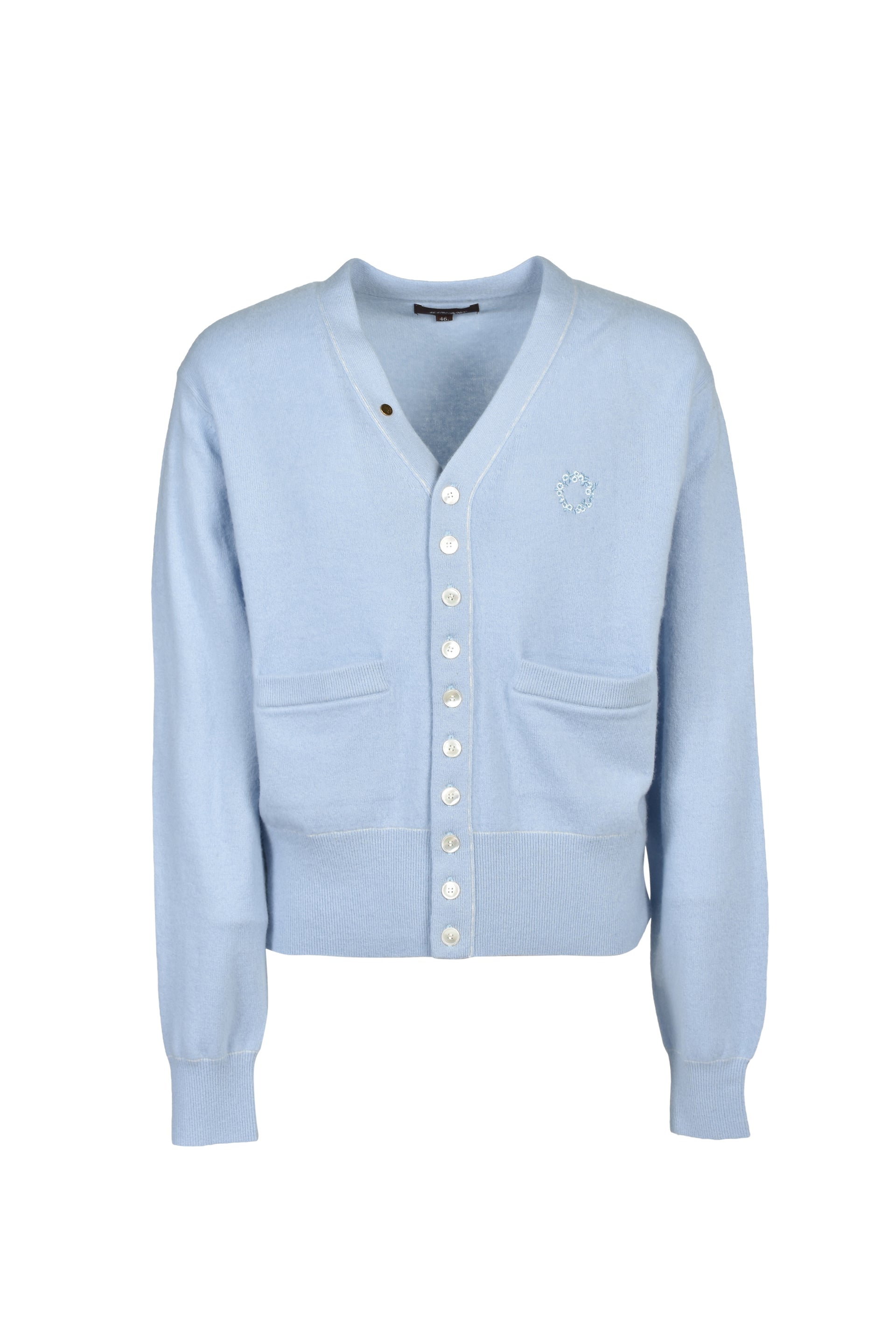 MB 10 BUTTON CARDIGAN / SAX
