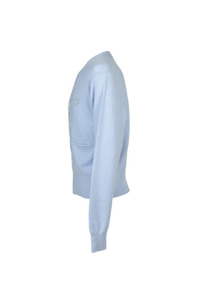 MB 10 BUTTON CARDIGAN / SAX