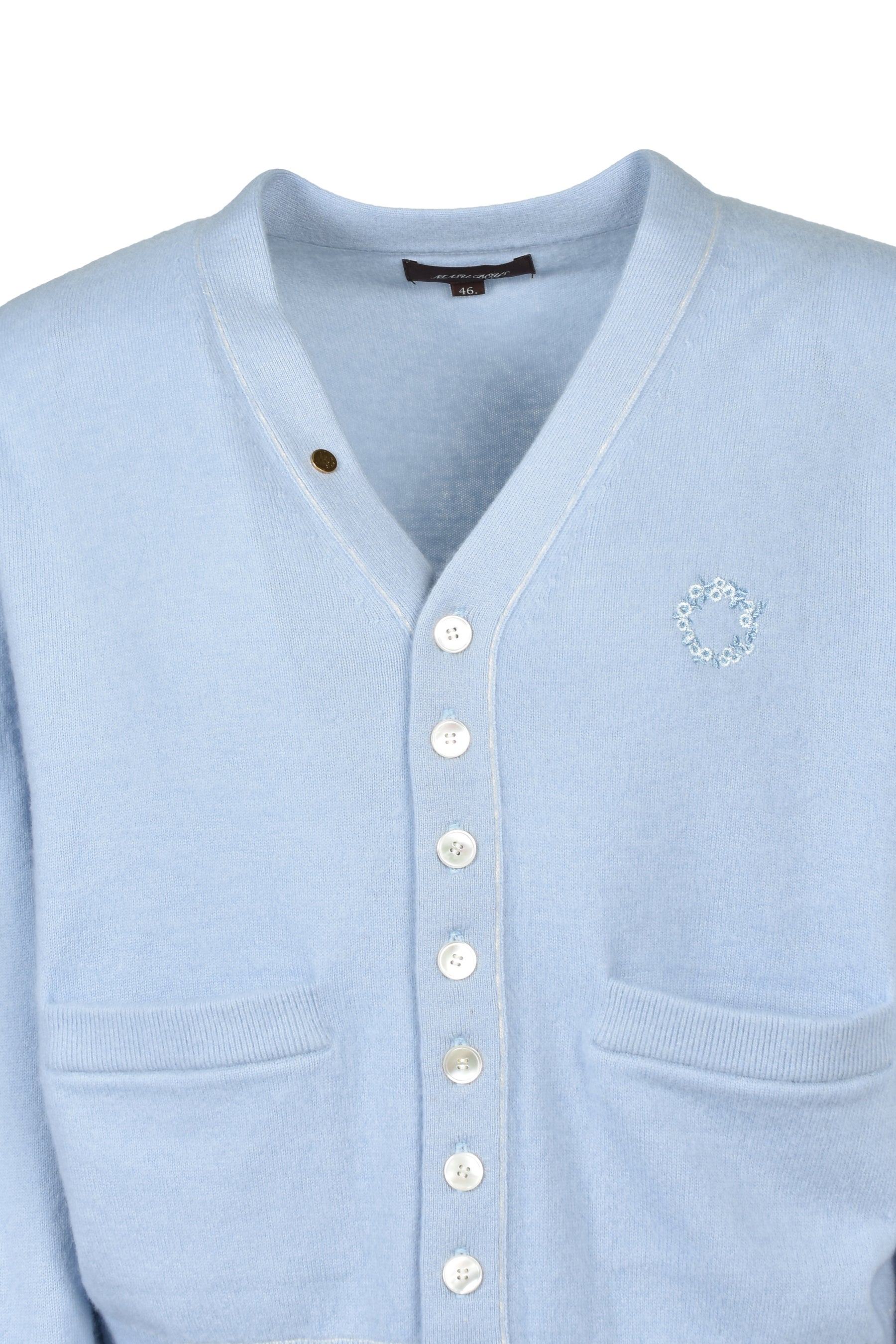 MB 10 BUTTON CARDIGAN / SAX