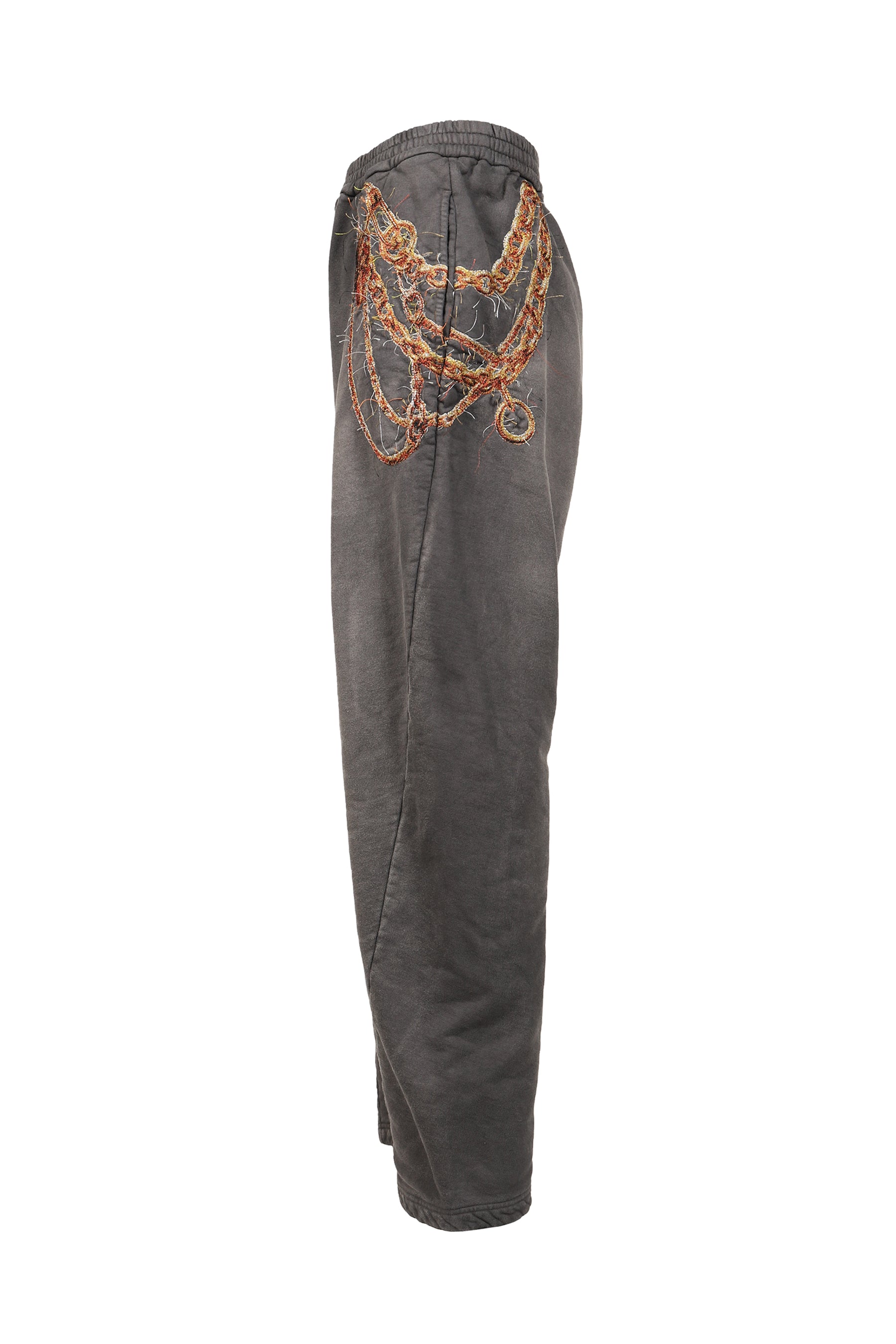 TROMPE L’OEIL EMBROIDERY SWEATPANTS / BLK