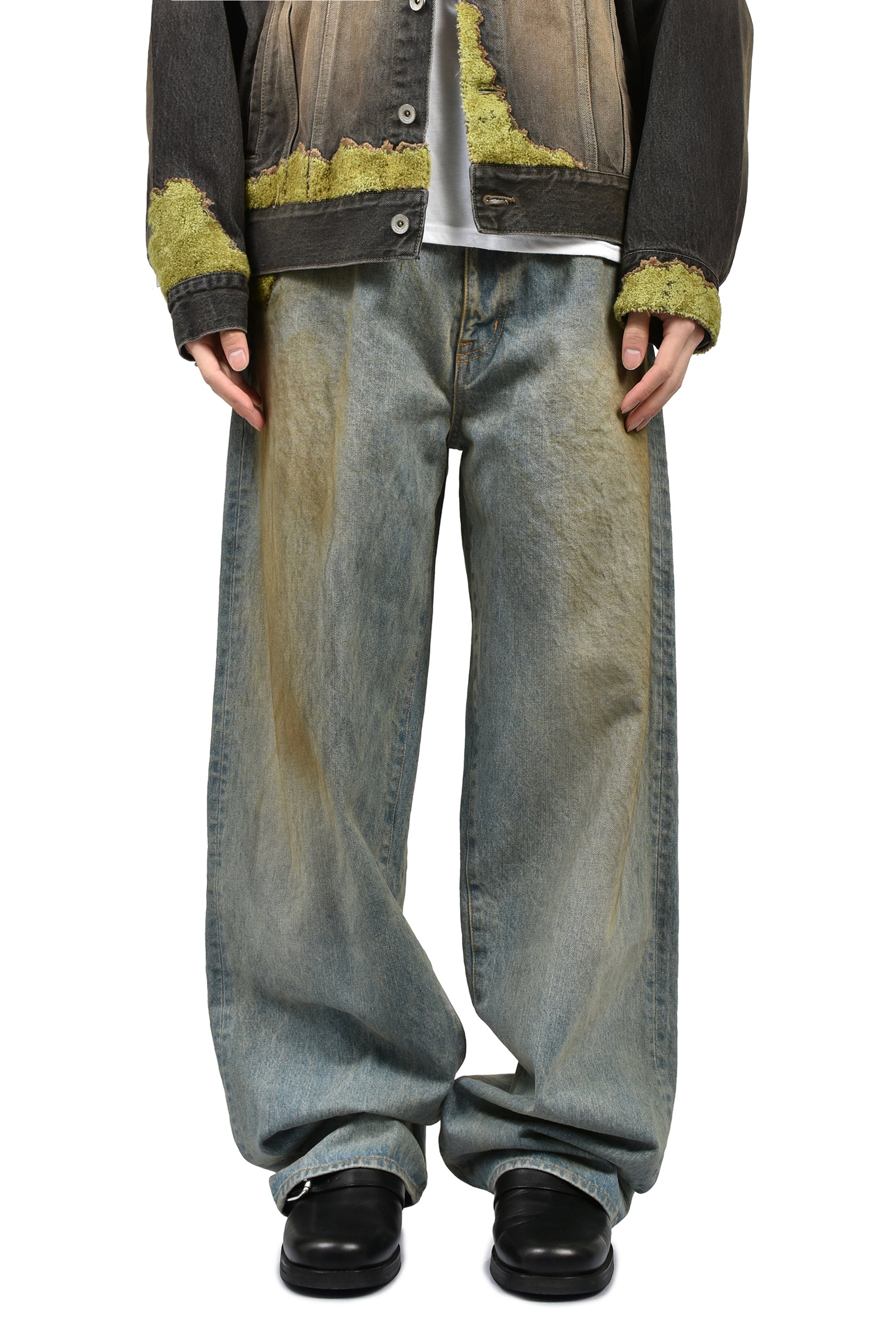 doublet ダブレット SS26 MOSS-GROWN WOOD DENIM PANTS / IND - NUBIAN