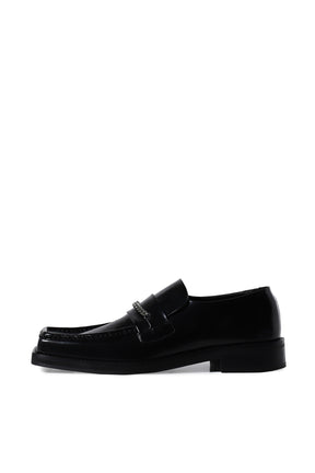 SQUARE TOE LOAFER / BLK