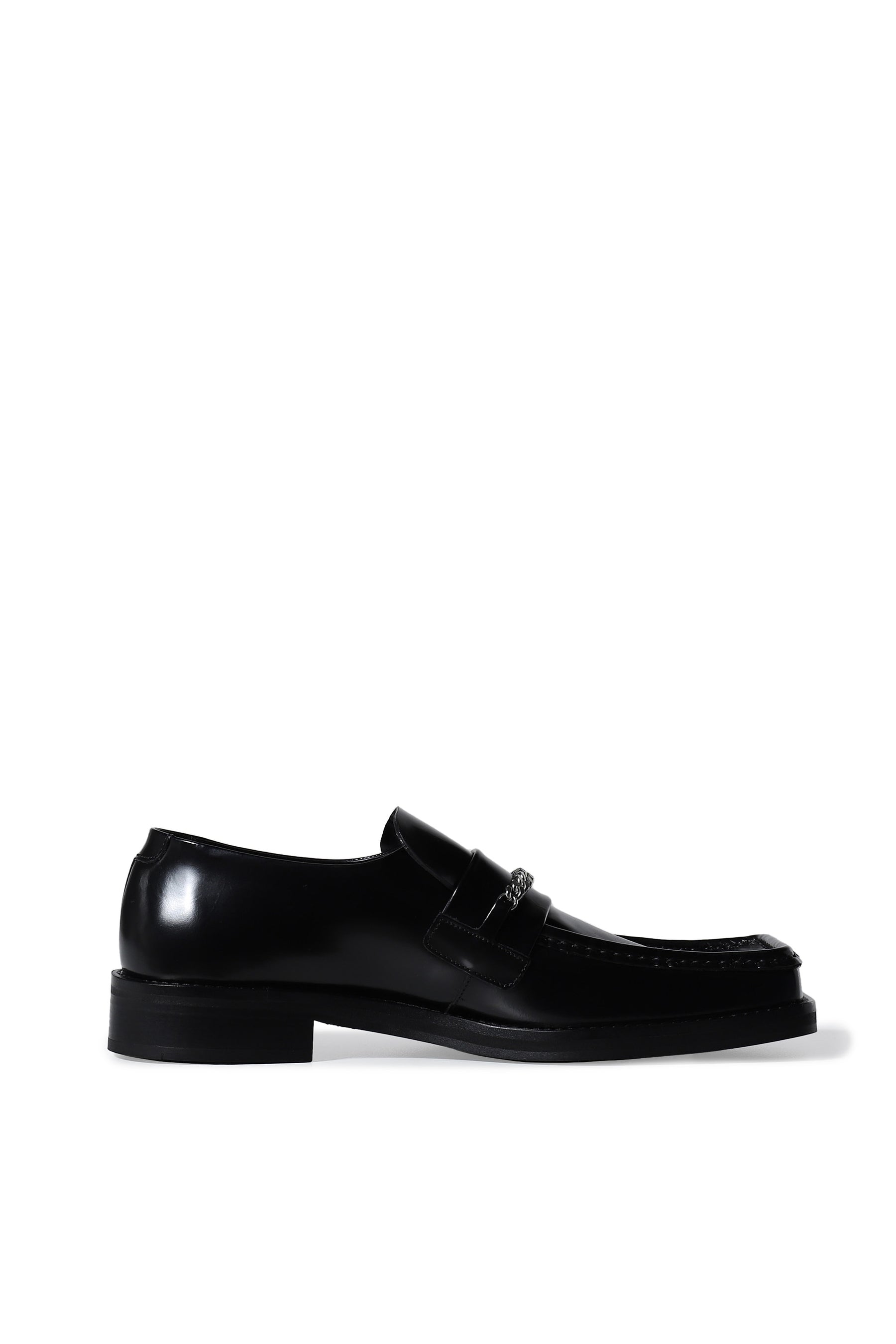 SQUARE TOE LOAFER / BLK