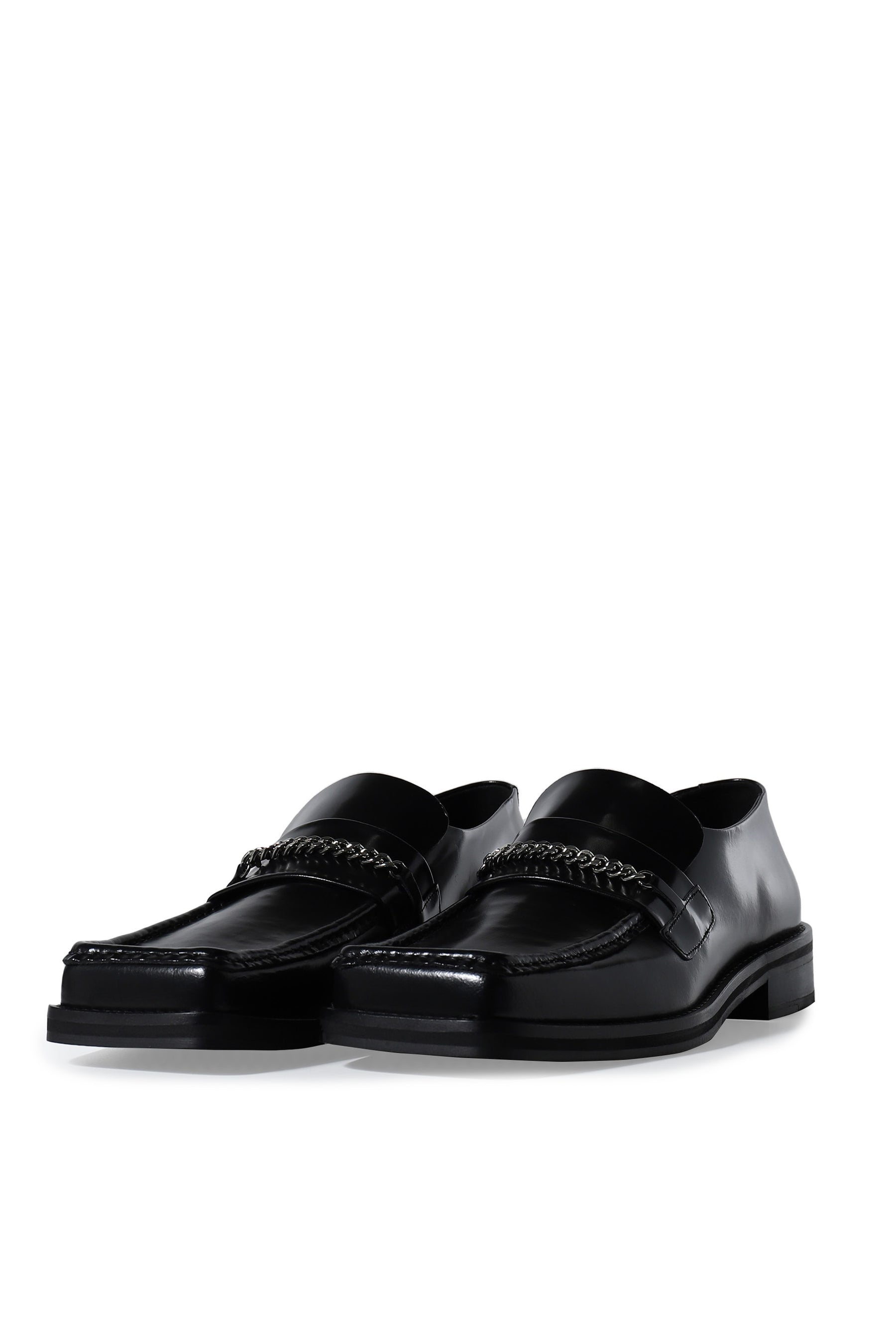 SQUARE TOE LOAFER / BLK