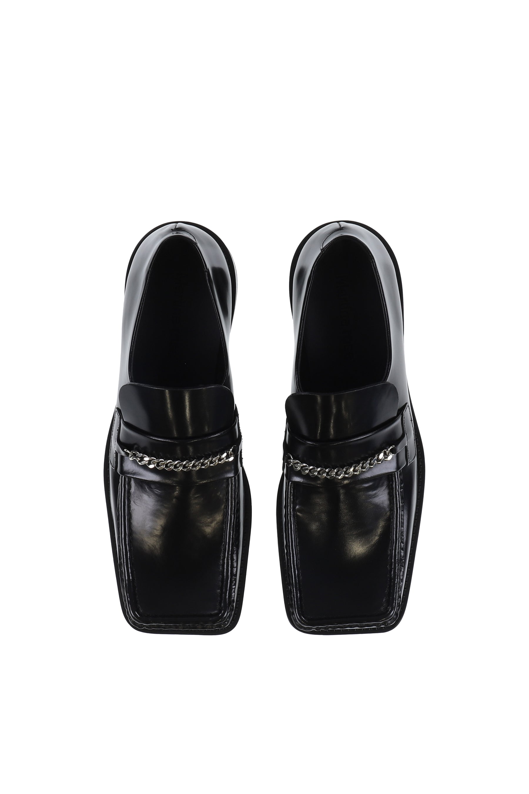 SQUARE TOE LOAFER / BLK