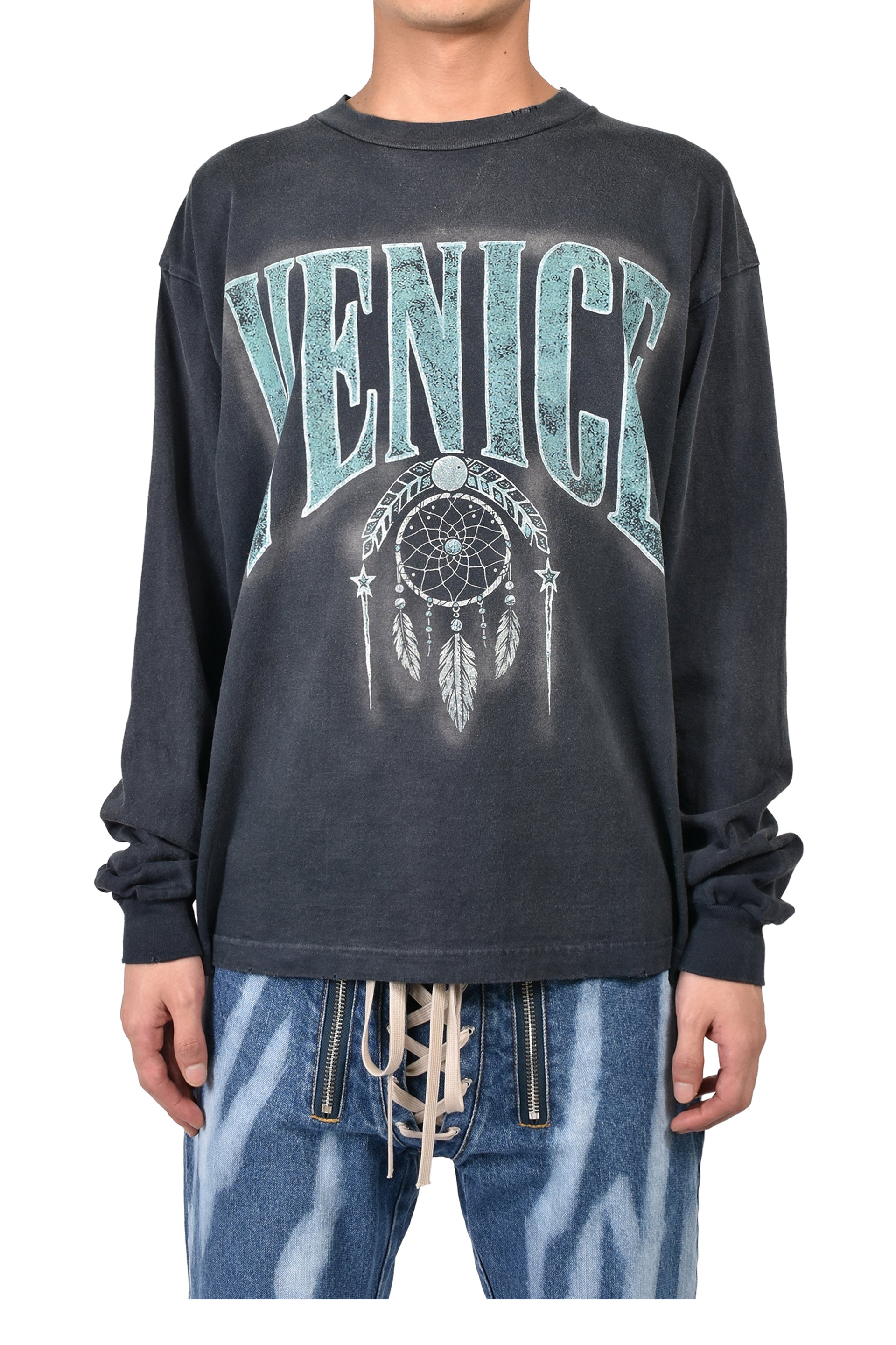 VENICE L/S T-SHIRTS / BLK