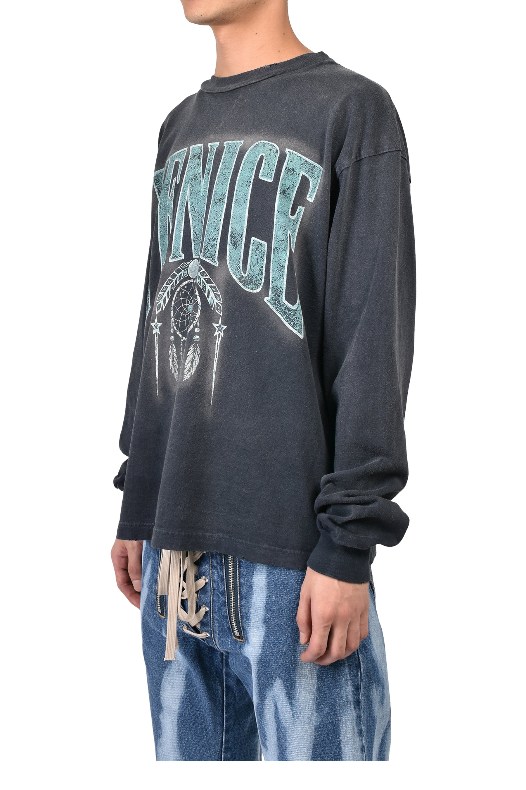 VENICE L/S T-SHIRTS / BLK