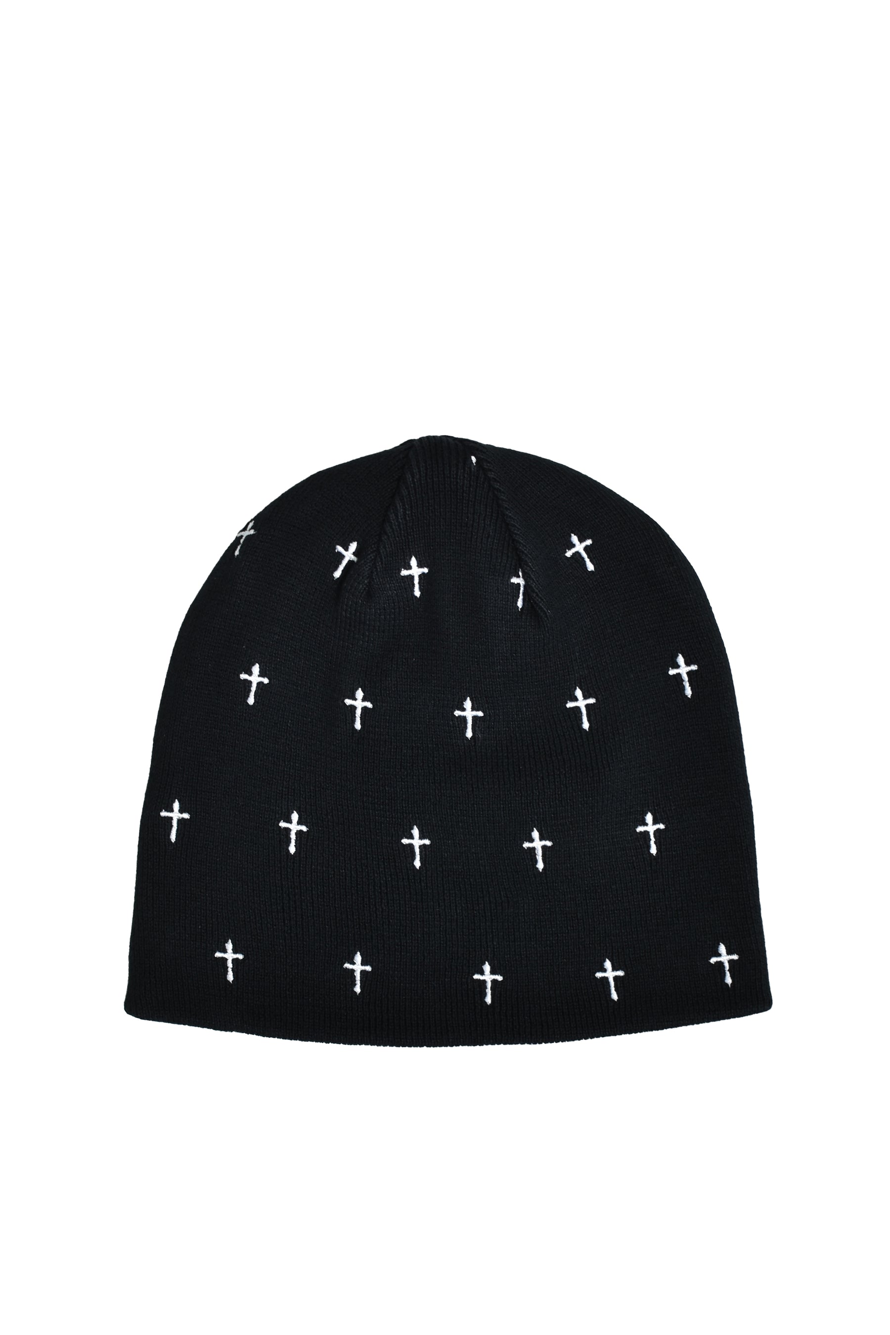 ALLOVER CROSS BEANIE V2 / BLK