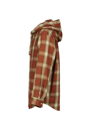 PAPUSZA HOODED SHIRT / RED
