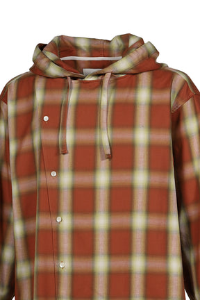 PAPUSZA HOODED SHIRT / RED