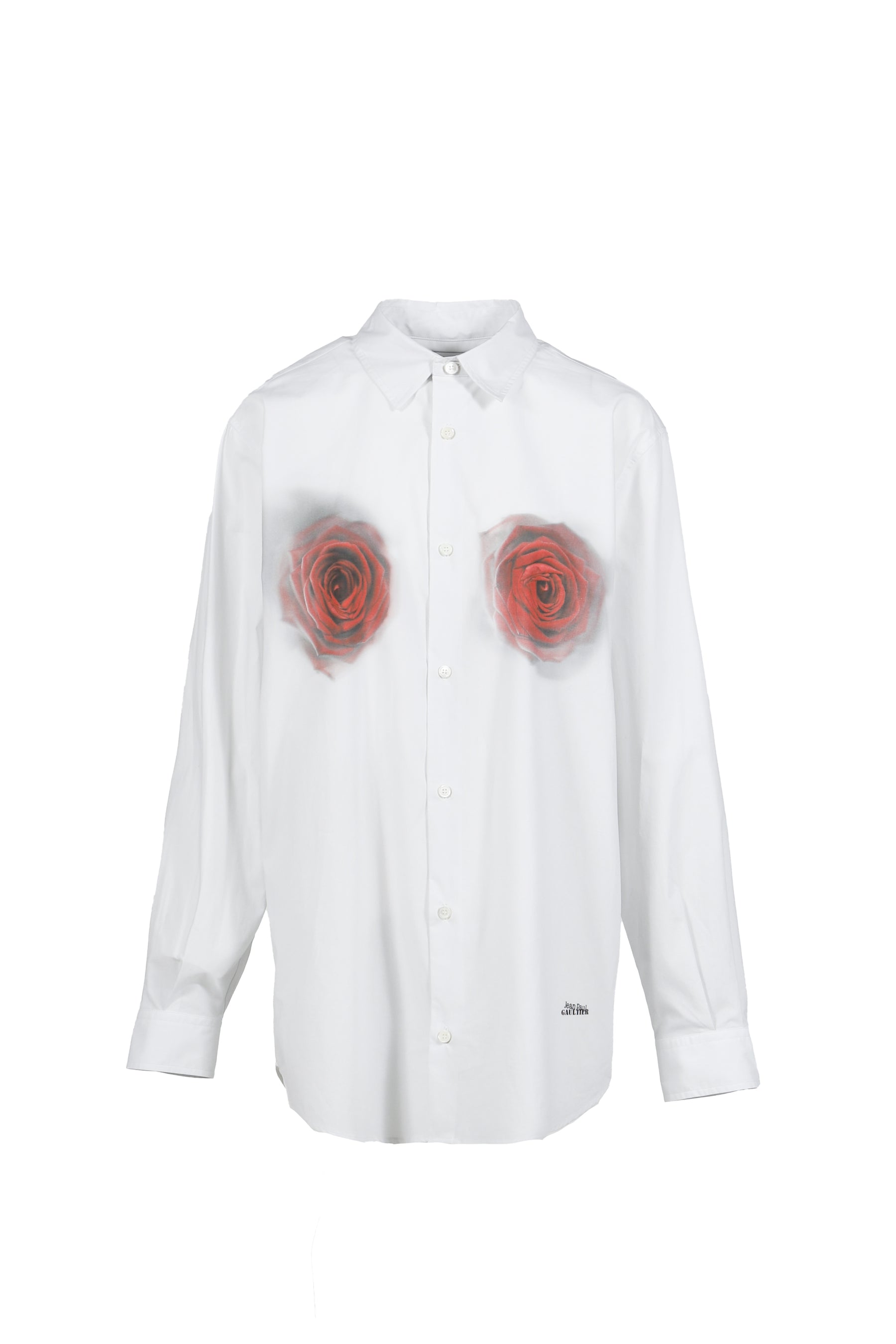Shirt printed "BLURRY ROSES"