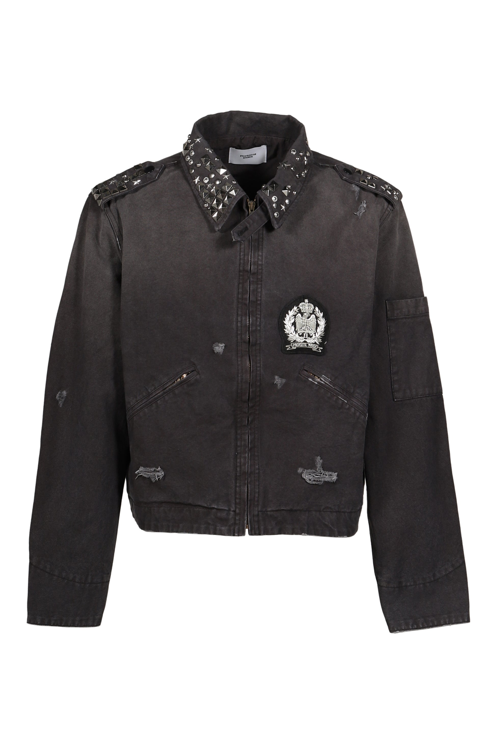 STUDDED WORK JACKET / BLK