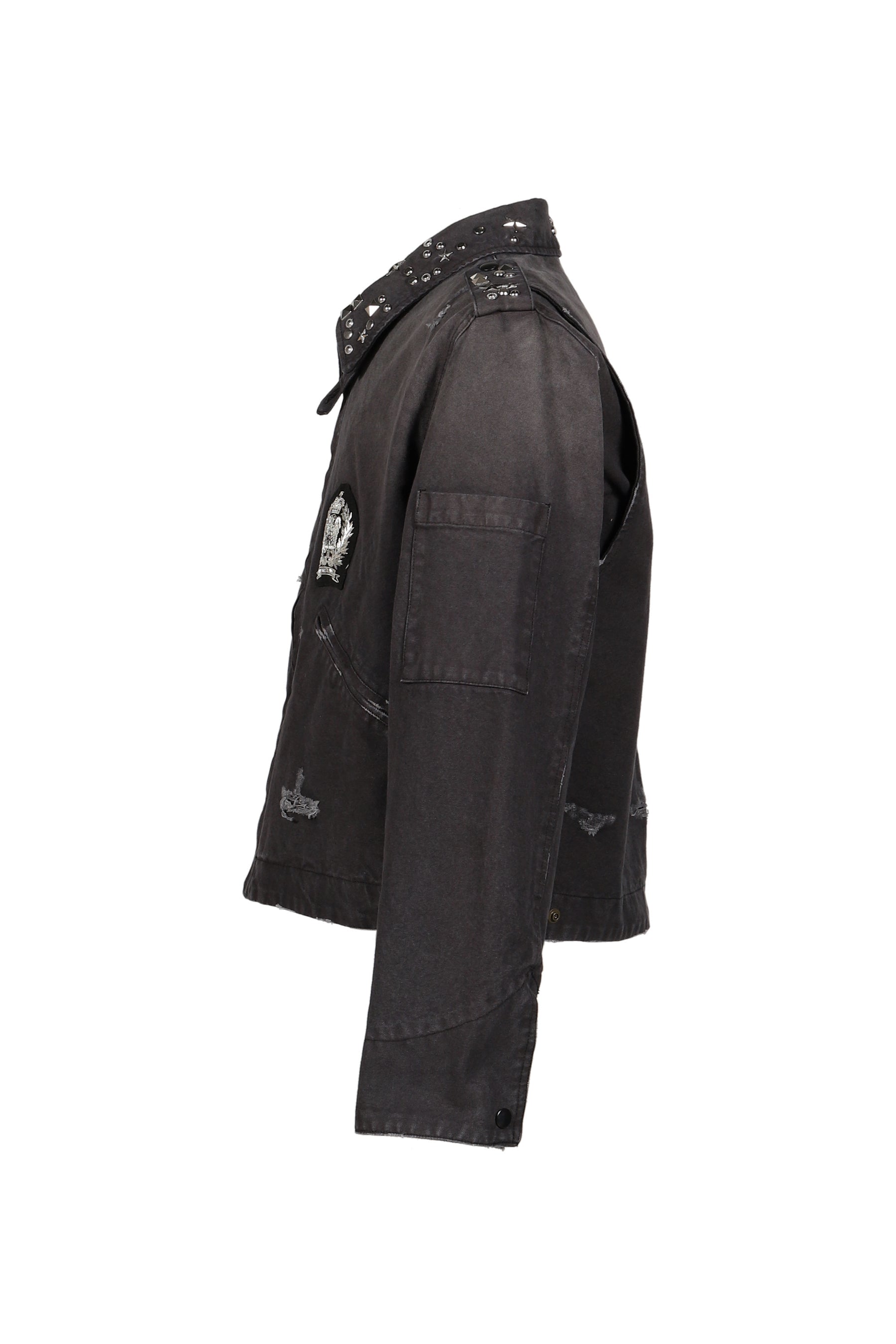 STUDDED WORK JACKET / BLK