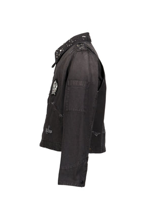 STUDDED WORK JACKET / BLK