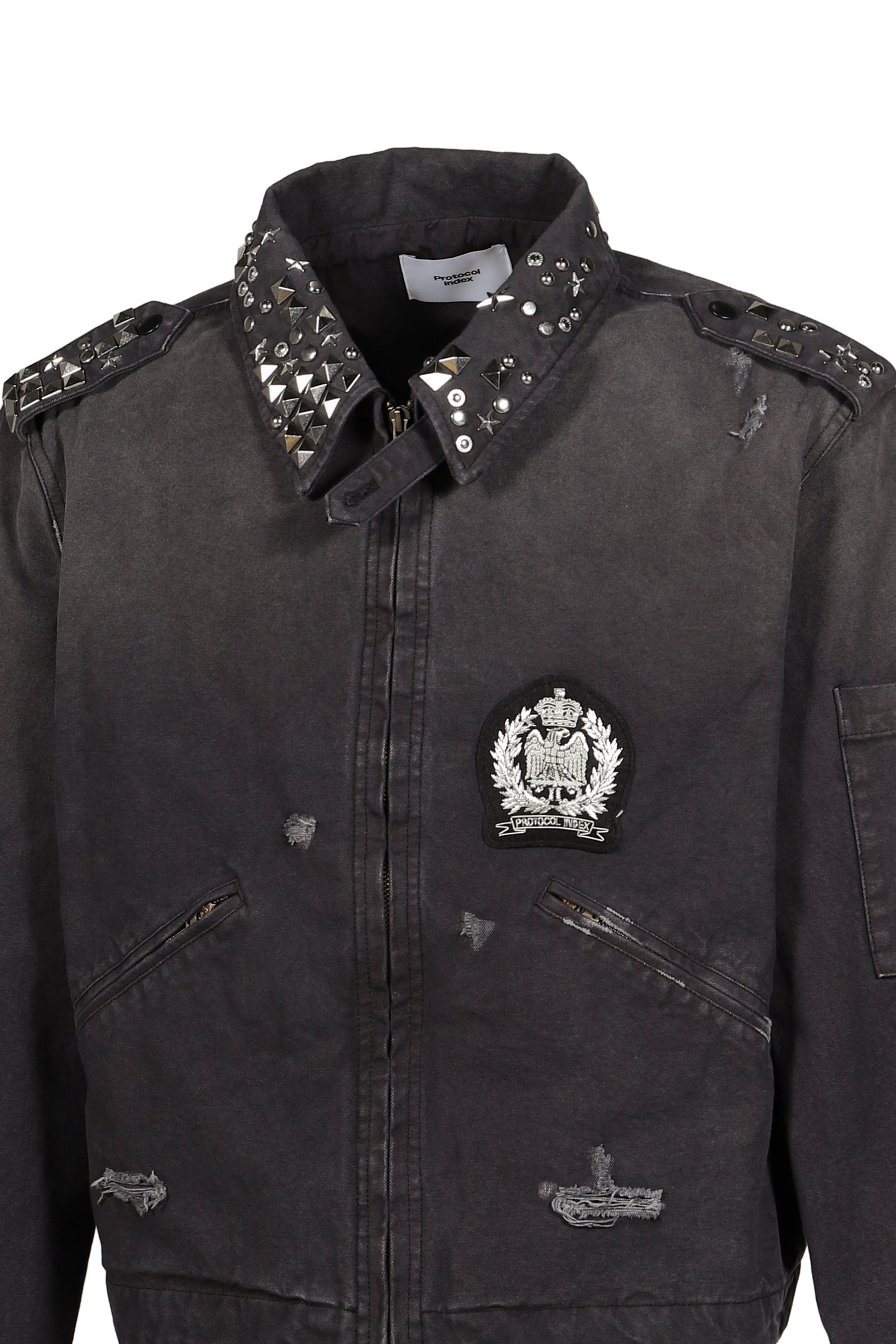 STUDDED WORK JACKET / BLK