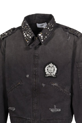 STUDDED WORK JACKET / BLK