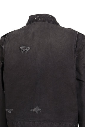 STUDDED WORK JACKET / BLK