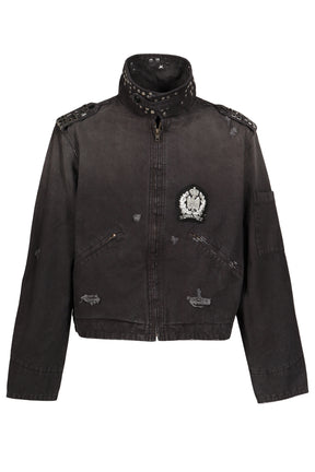 STUDDED WORK JACKET / BLK