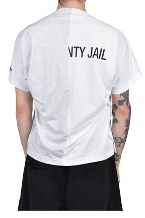 FAKE SHOULDER SEAM T-SHIRTS / WHT