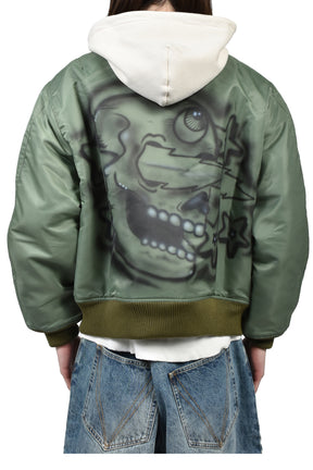 SATOSHI NAKAMOTO ABANDONED THEME PARK BOMBER / GRN